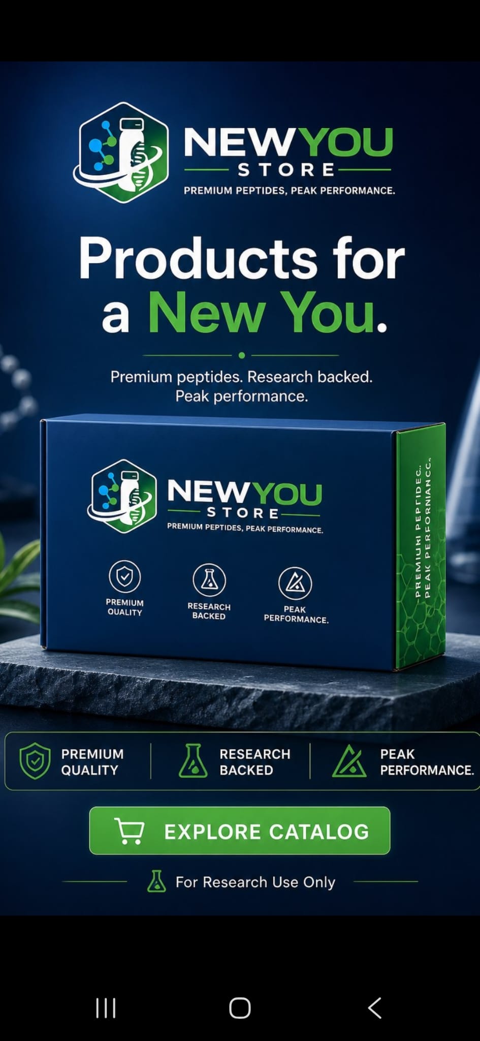 New You store Facebook ad: Quality you can see. Standards you can trust.