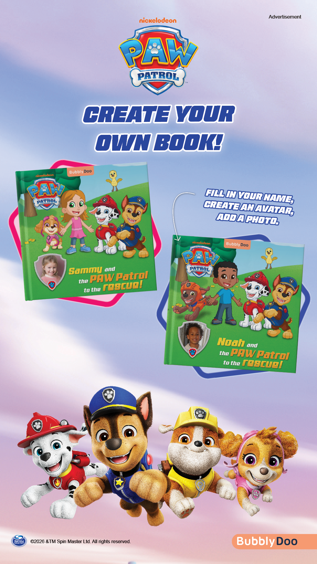 BubblyDoo Books Facebook ad