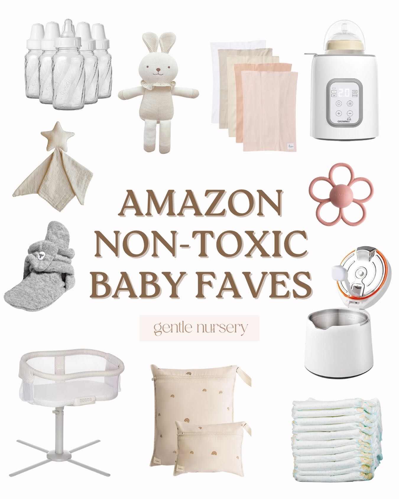 Gentle Nursery Facebook ad: My Favorite Low-Tox Baby Products (All on Amazon!)