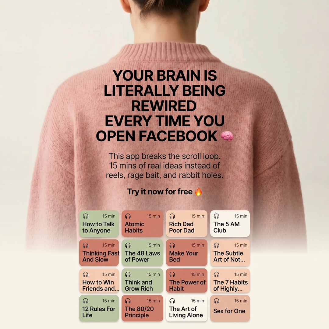 Blinkist Facebook ad