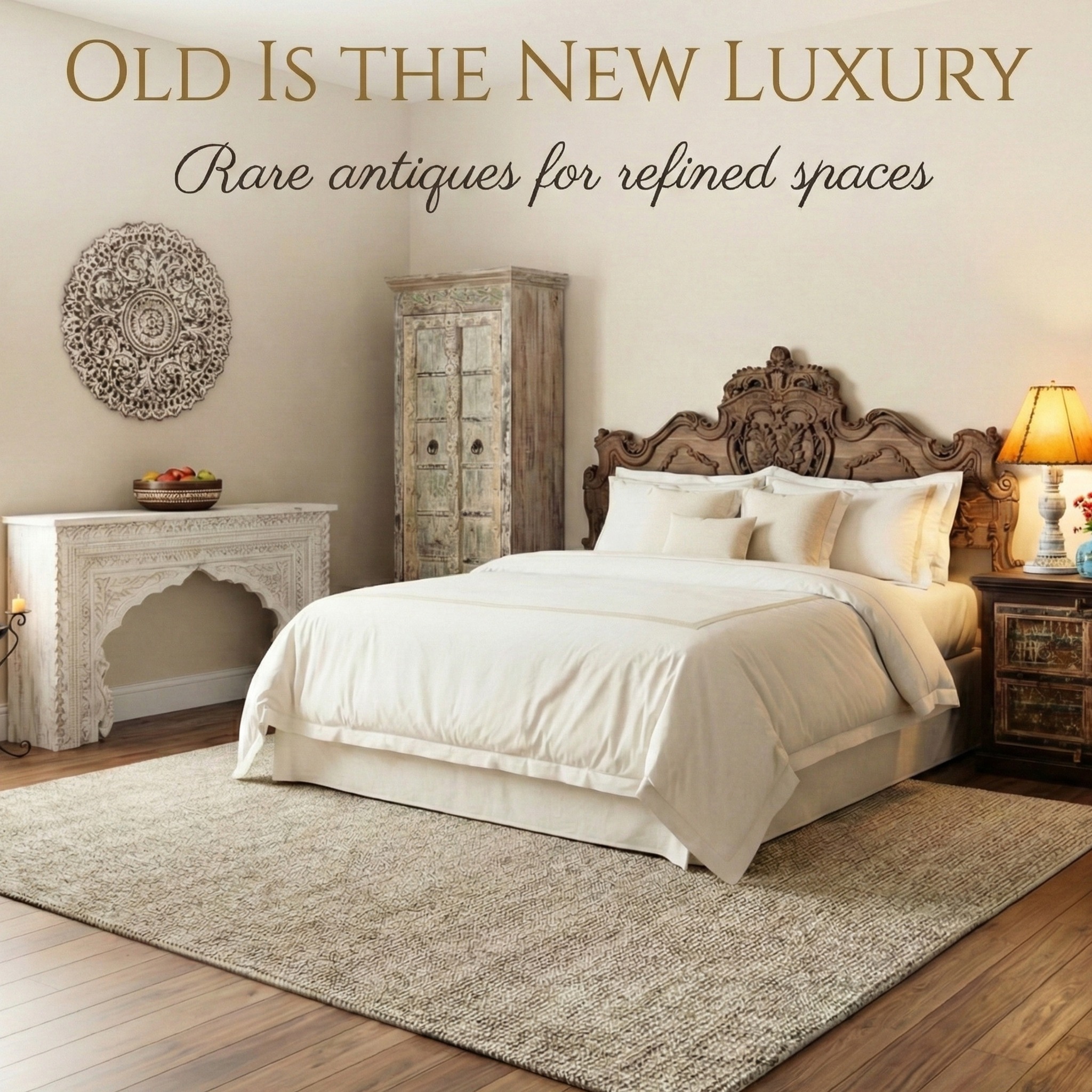 Far Pavilions Facebook ad: Old Is the New Luxury