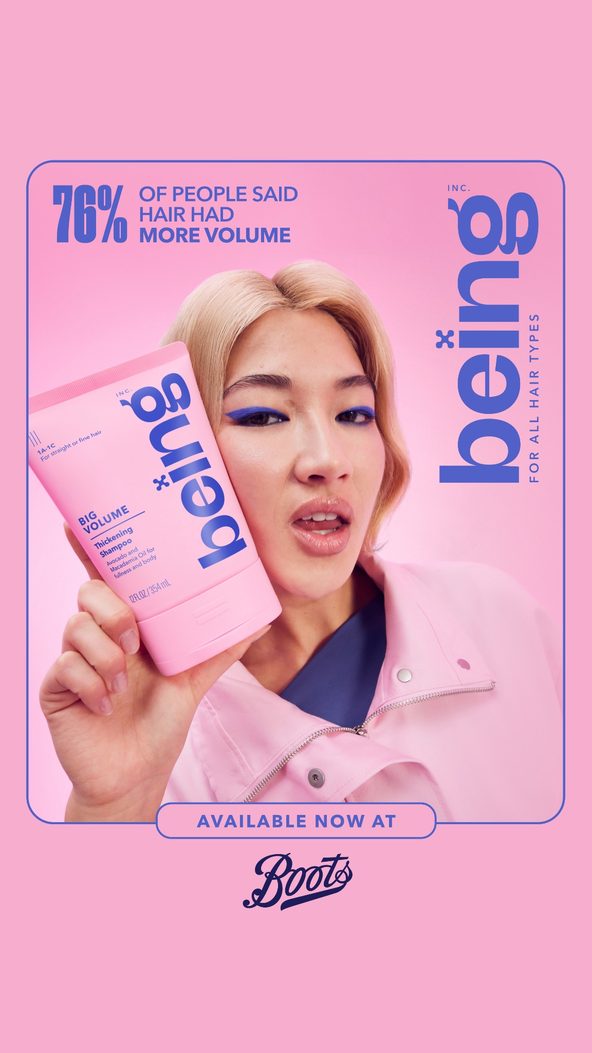 Being Haircare Facebook ad