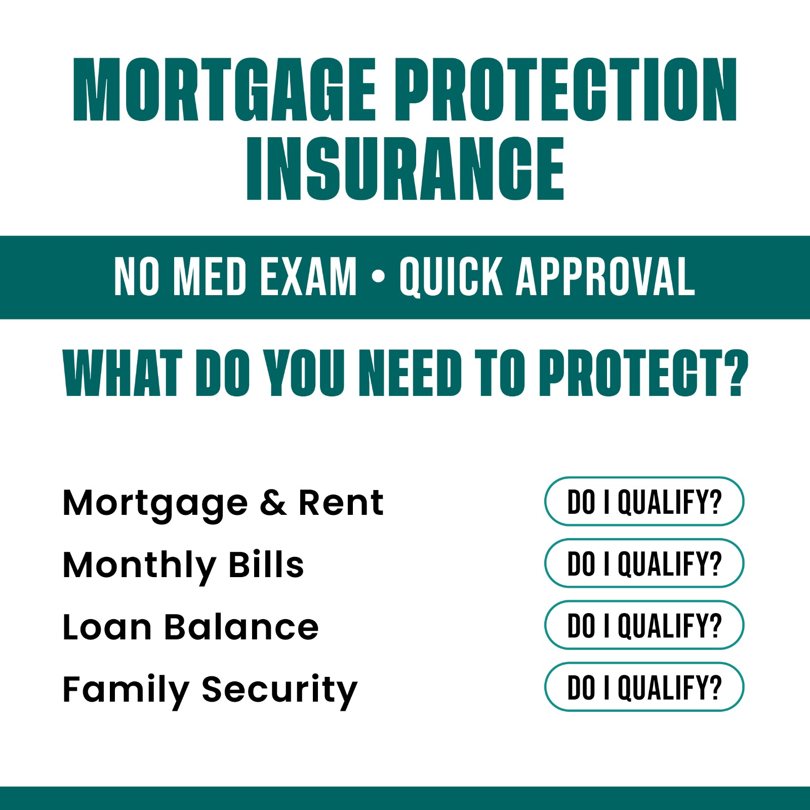 Your Local Coverage Options Facebook ad: Don't Leave Your Mortgage to Your Family