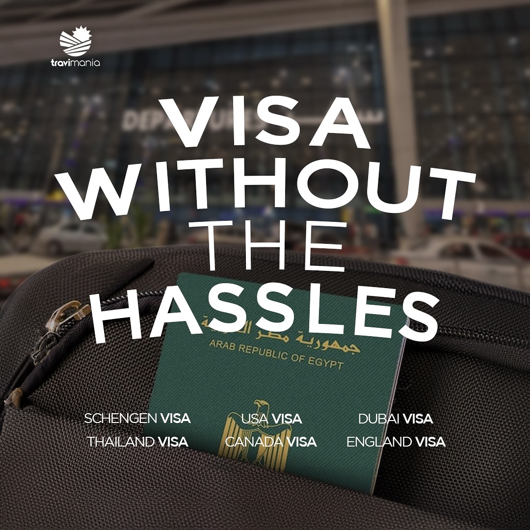 Travimania Facebook ad: Leave the travel visa hassle to us, we’ve…