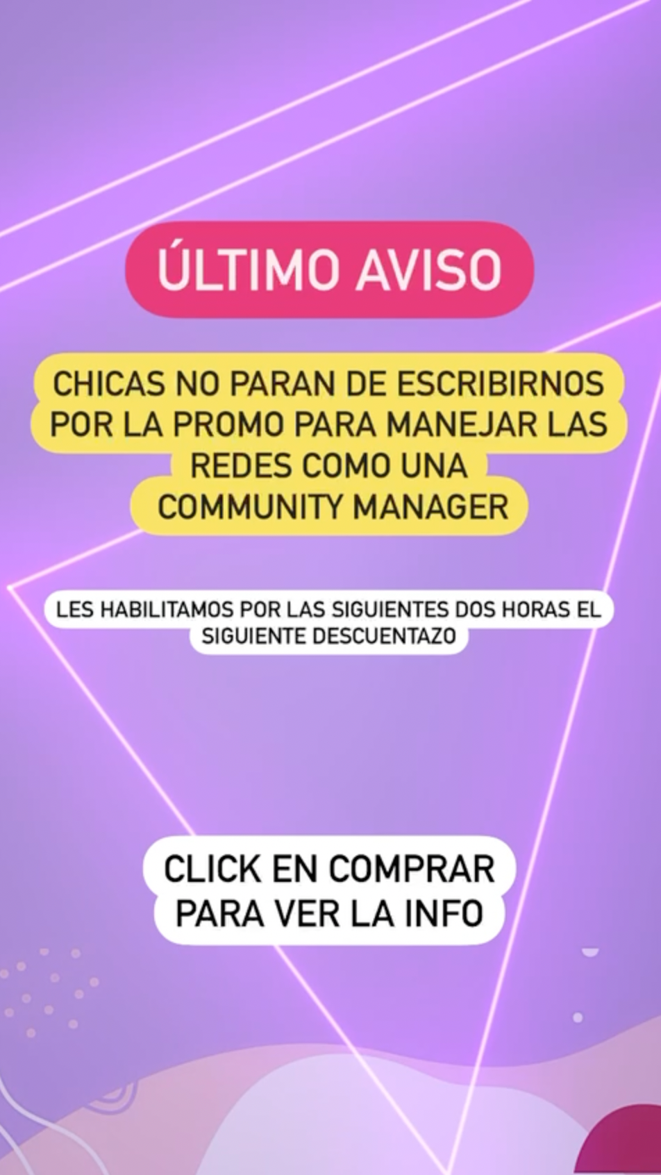 Mujeres que Emprenden Facebook ad: ¡Tu última oportunidad!
