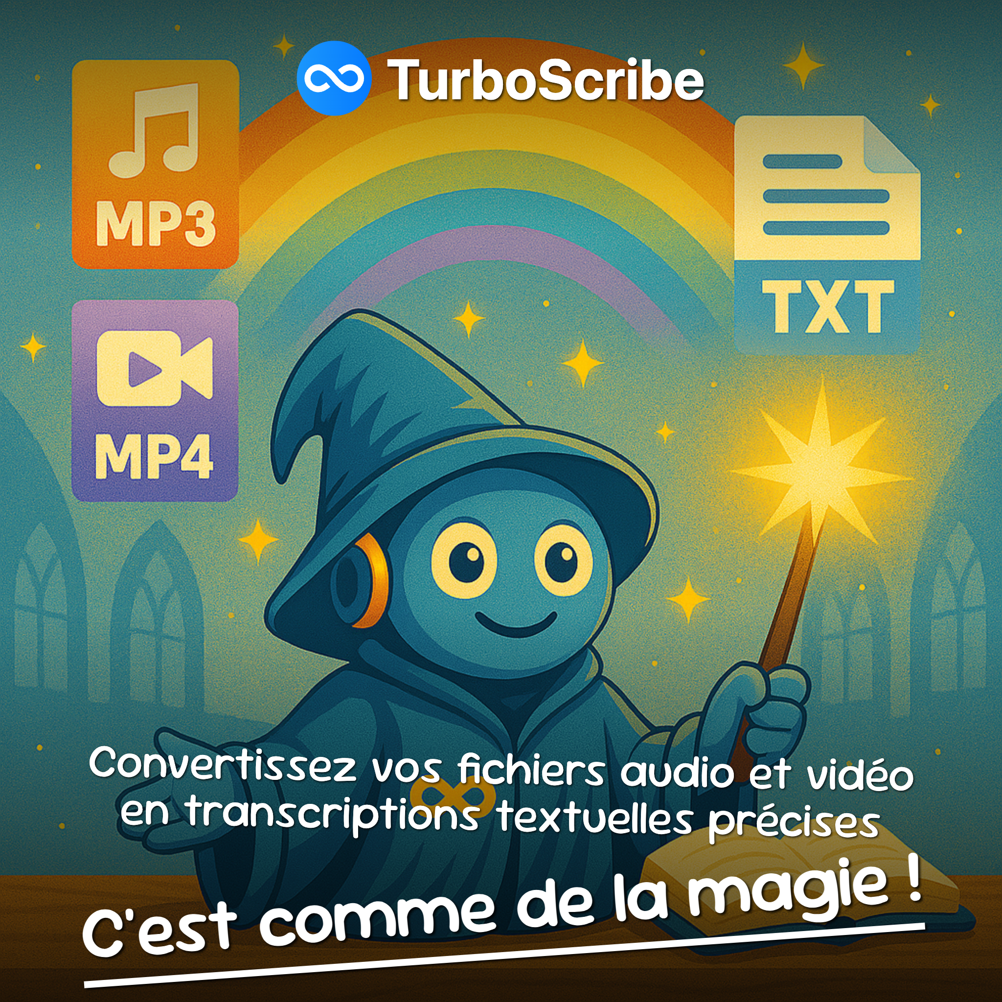 TurboScribe Facebook ad
