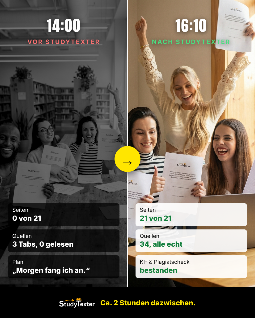 StudyTexter.de Facebook ad