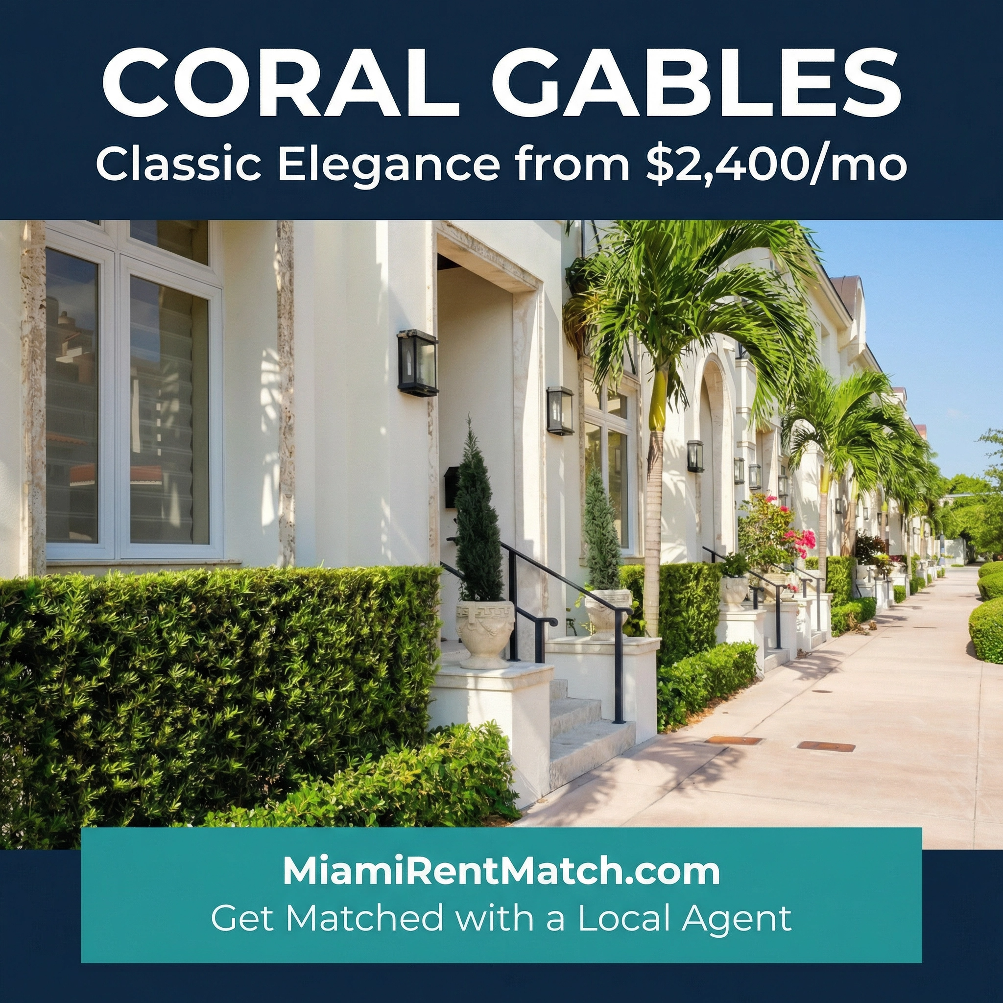 miamirentmatch Facebook ad: Looking for an apartment in Coral Gables?