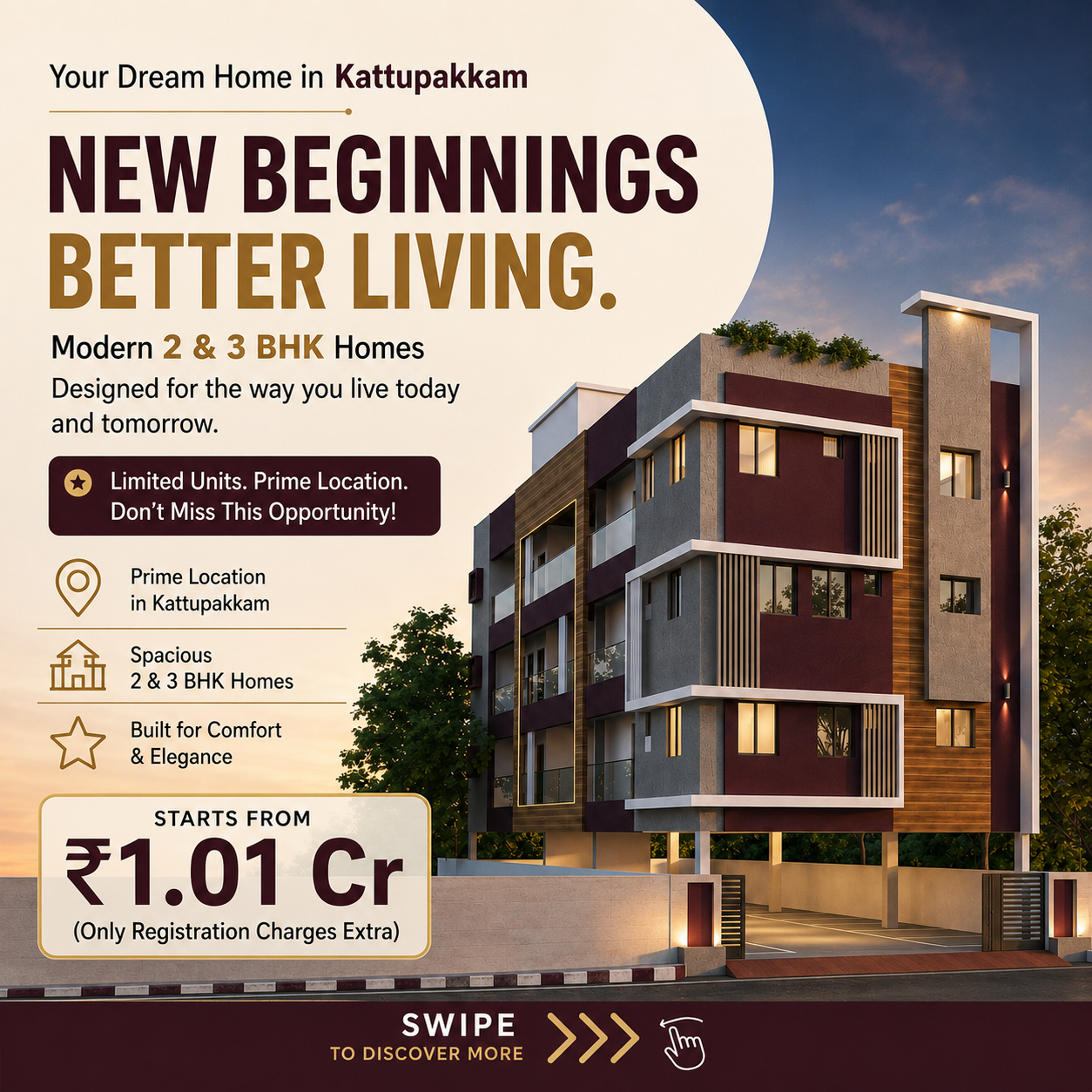 Royal Civil Tech Facebook ad: Looking for a premium 3 BHK apartment in…