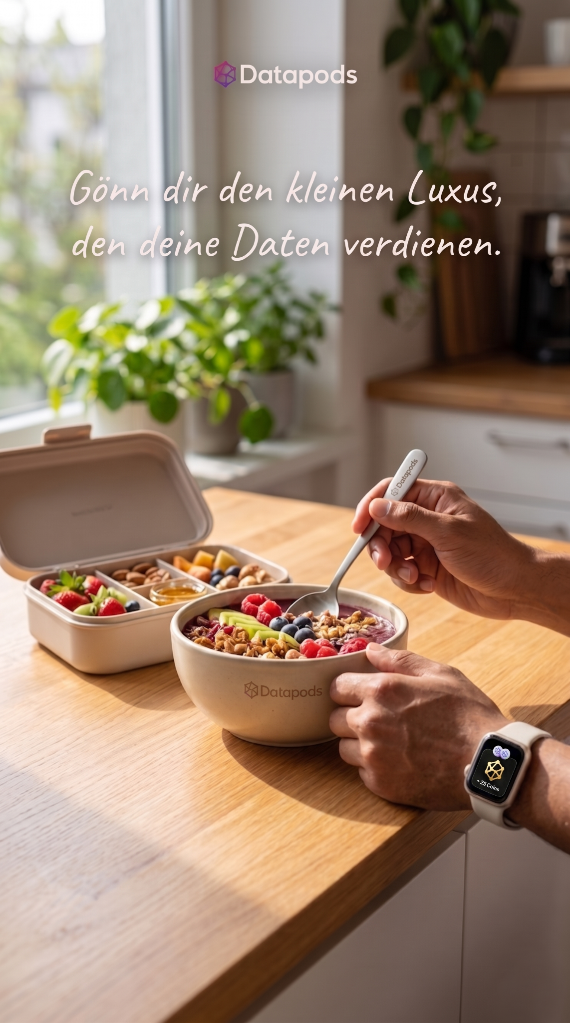 Datapods Facebook ad: Passives Einkommen
