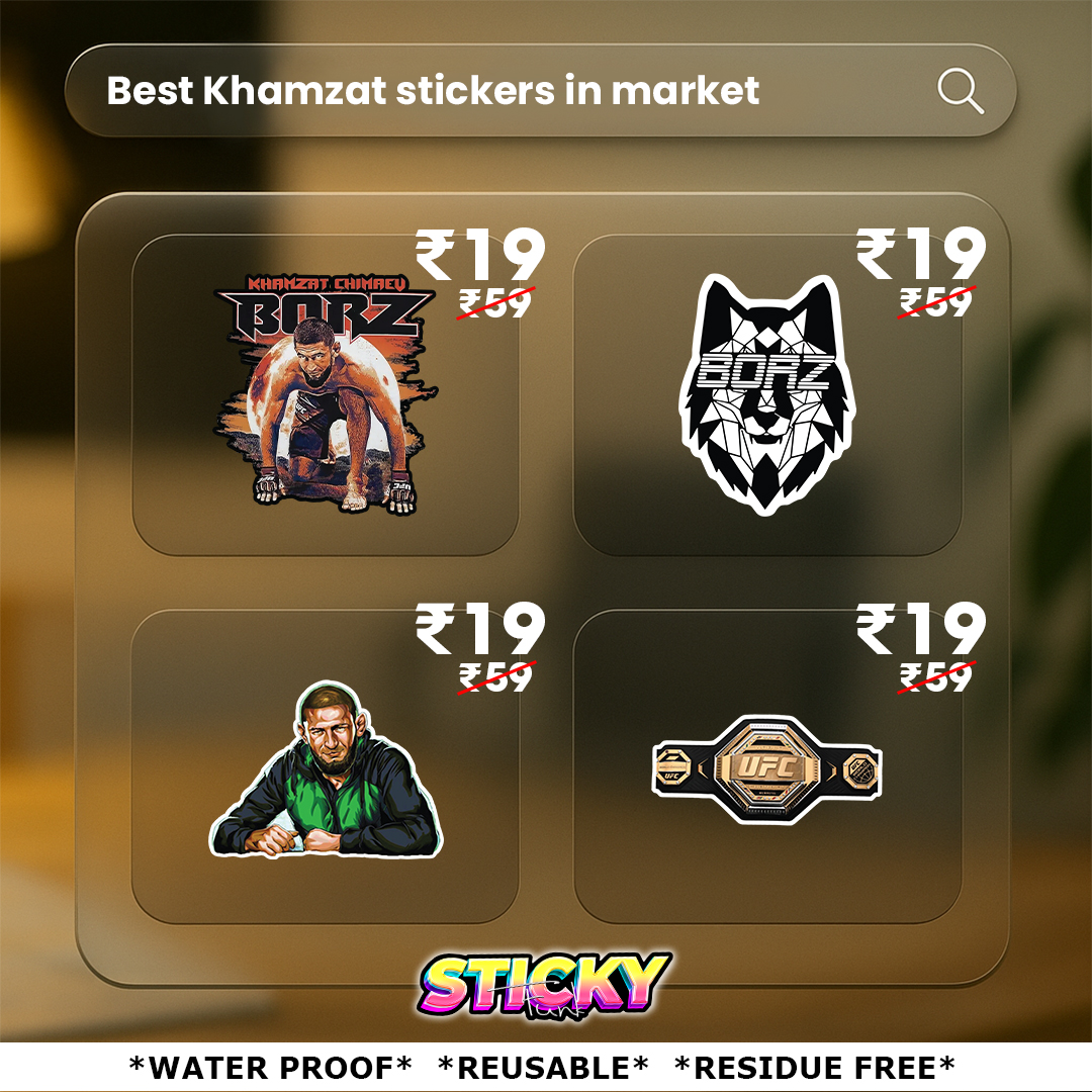 Sticky Funk Facebook ad: UFC Stickers From Just ₹19