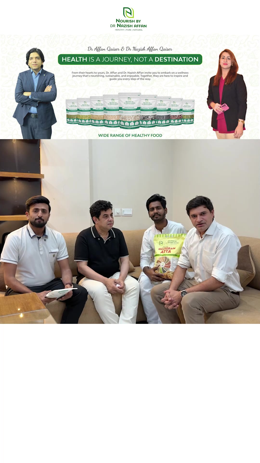 Nourish by Dr Nazish Affan Facebook ad: Natural nutrients from Nuts and Seeds