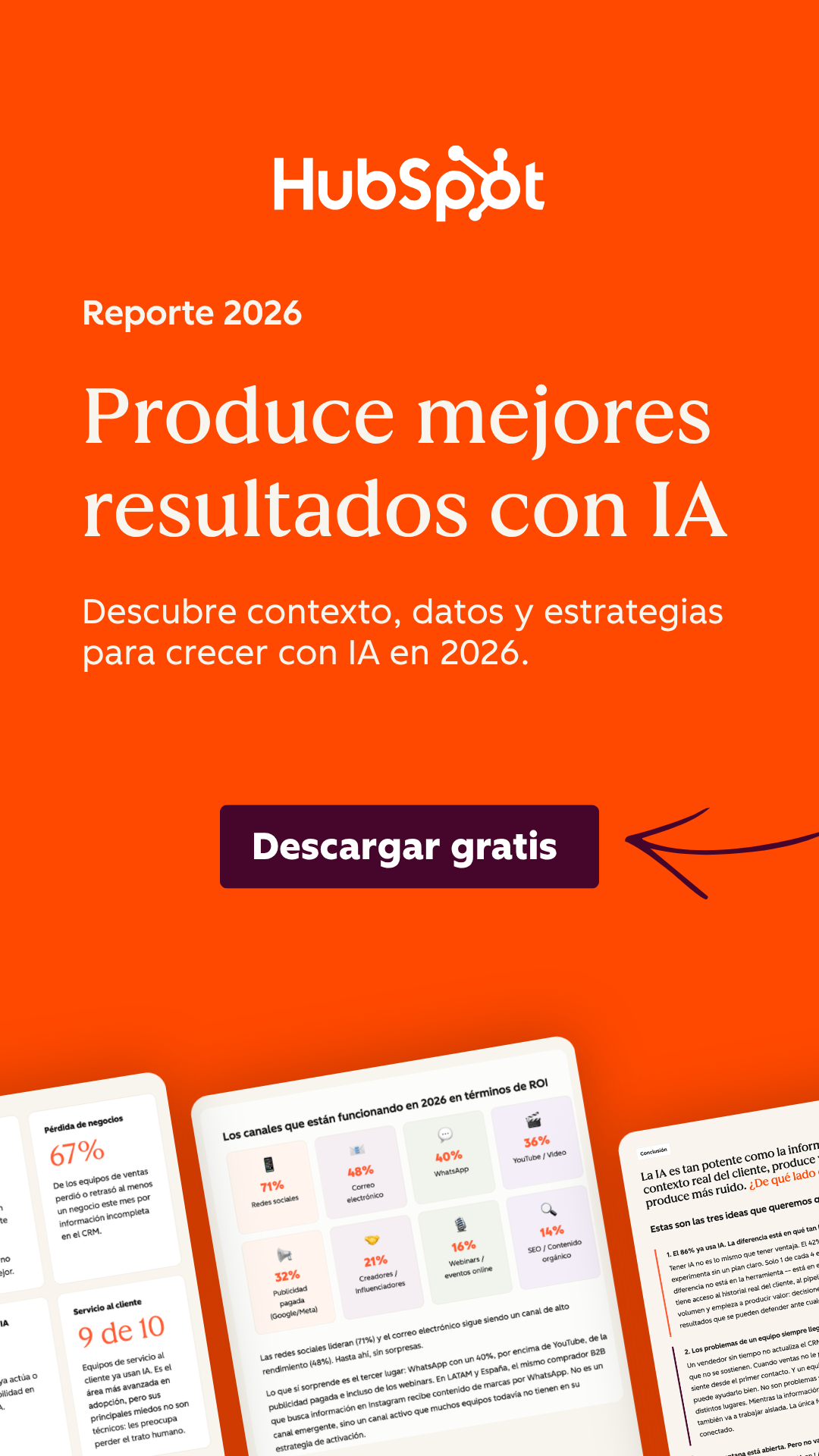 HubSpot Facebook ad