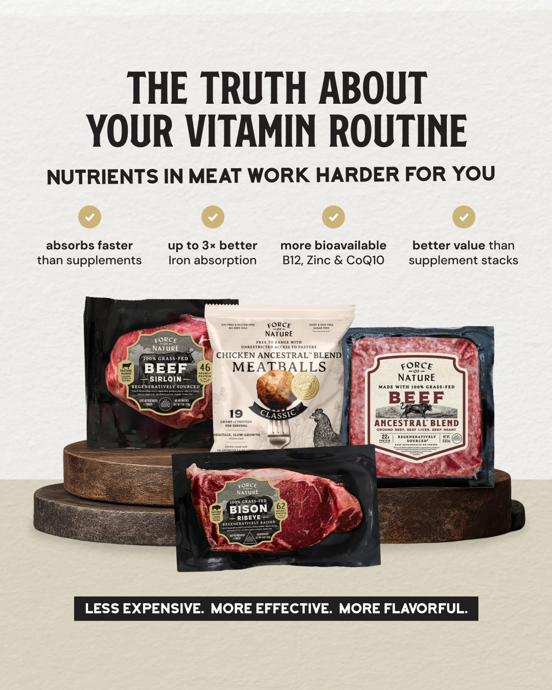 Force Of Nature Meats Facebook ad