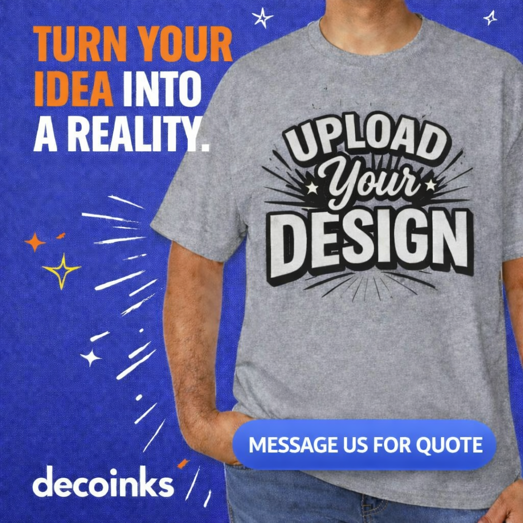 Decoinks Facebook ad: Custom T-Shirts Made Easy