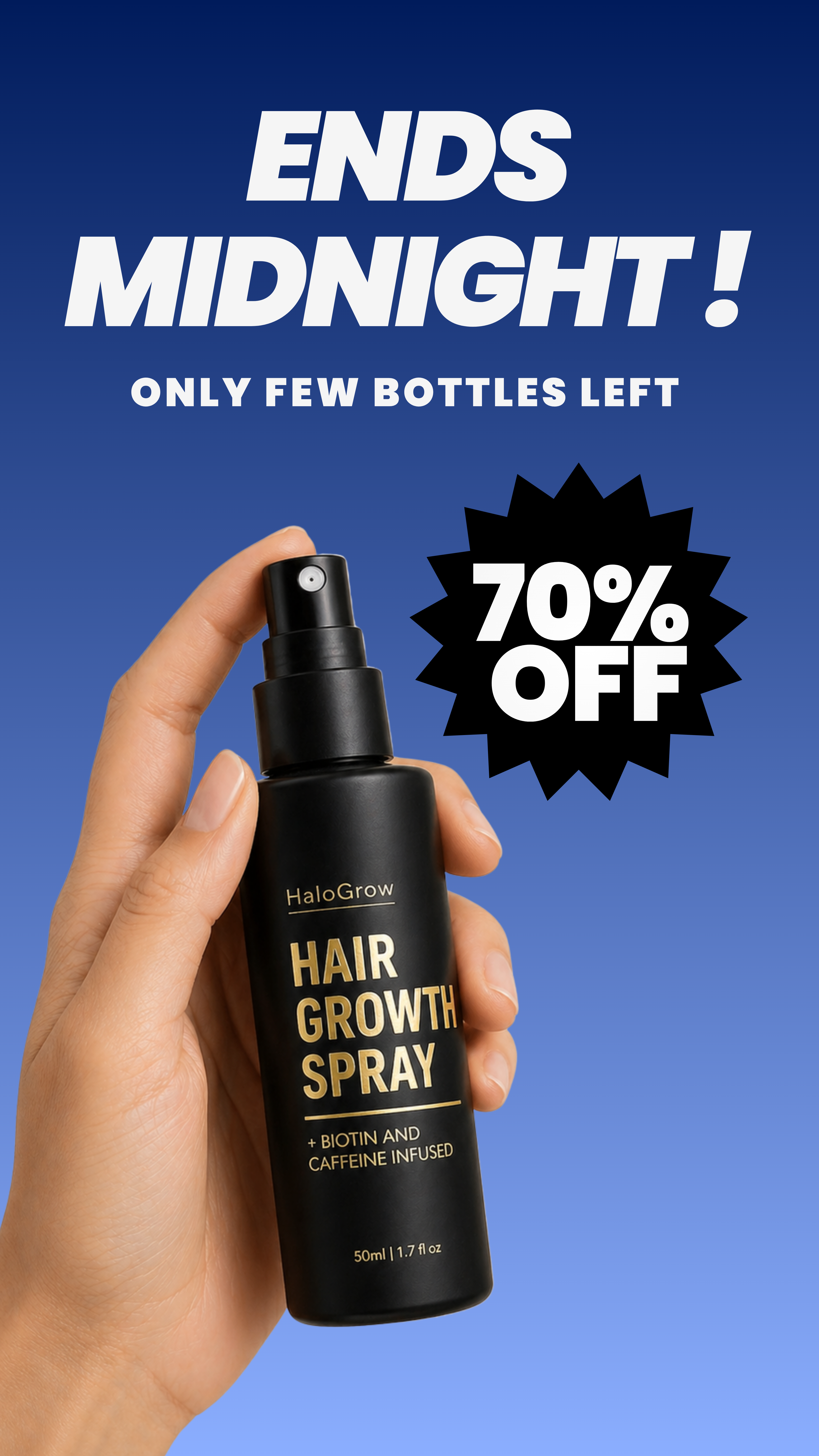 HaloGrow Facebook ad: Christmas Sale is Live