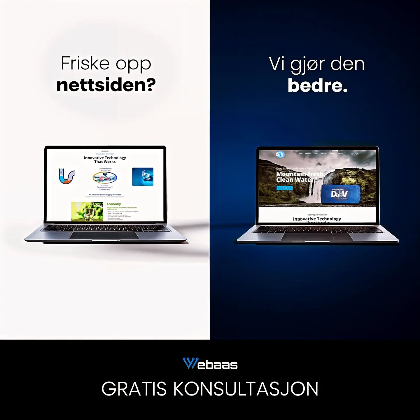 Webaas Facebook ad: Digitalbyrå Drammen og Oslo | Nettsider som gir resultater