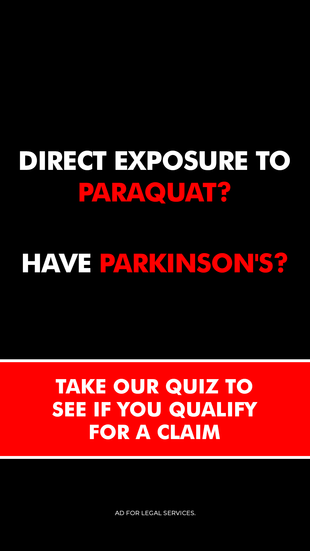 Paraquat Herbicide Lawsuit Claims Facebook ad from Mar 12, 2026