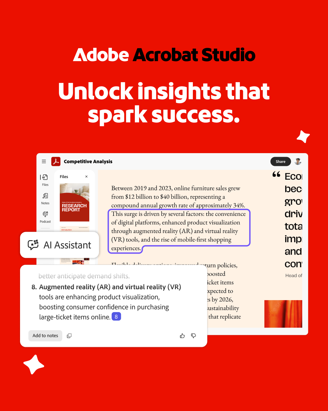 Adobe Acrobat Facebook ad