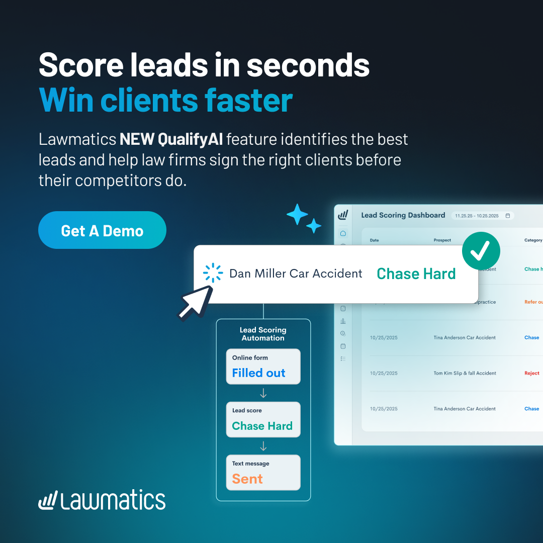 Lawmatics Facebook ad