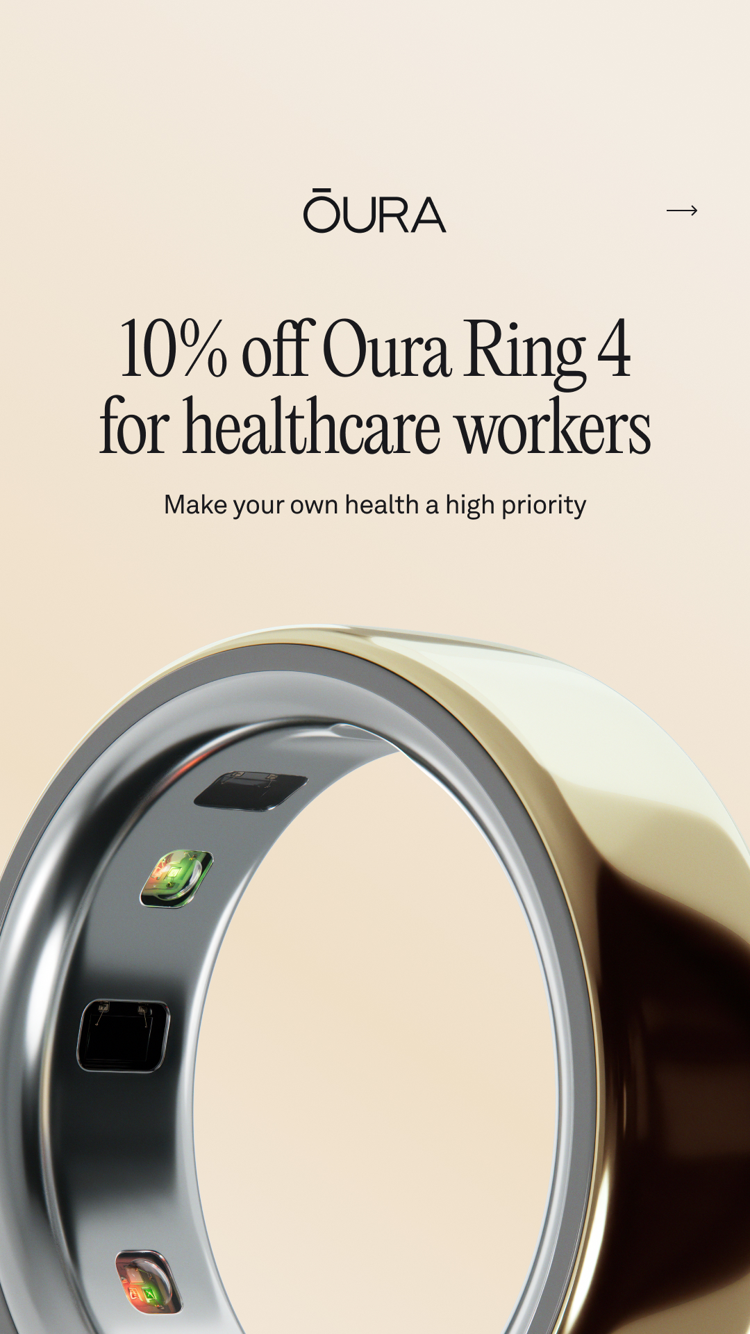 ŌURA Facebook ad
