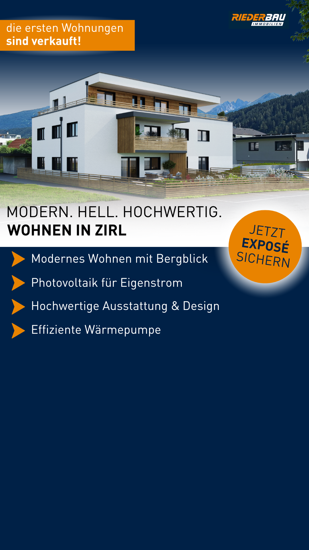 RIEDERBAU Facebook ad from Dec 11, 2025