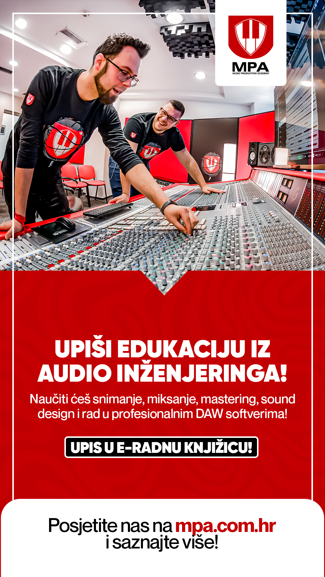 MPA - Akademija Glazbene Produkcije Facebook ad: Formalno obrazovanje