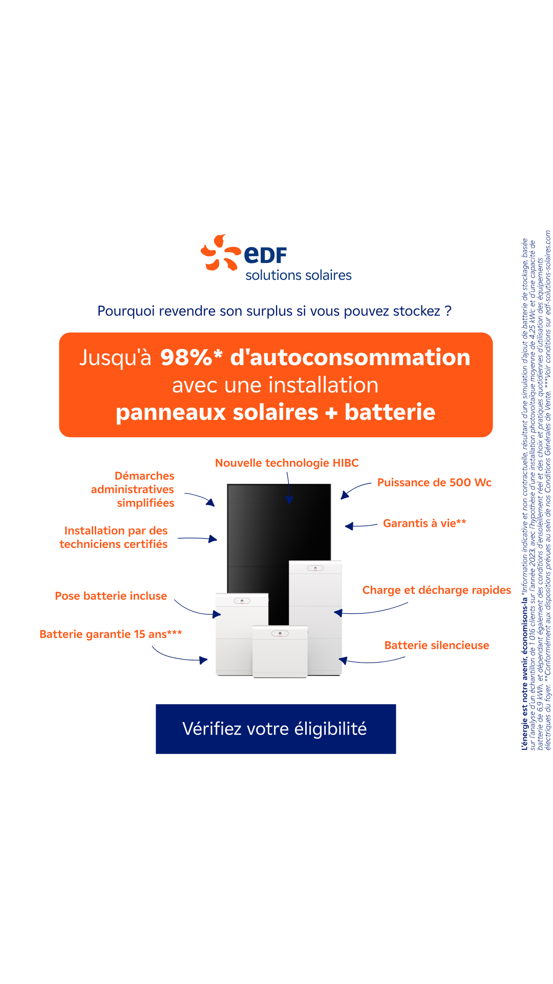 Mes offres EDF solutions solaires Facebook ad
