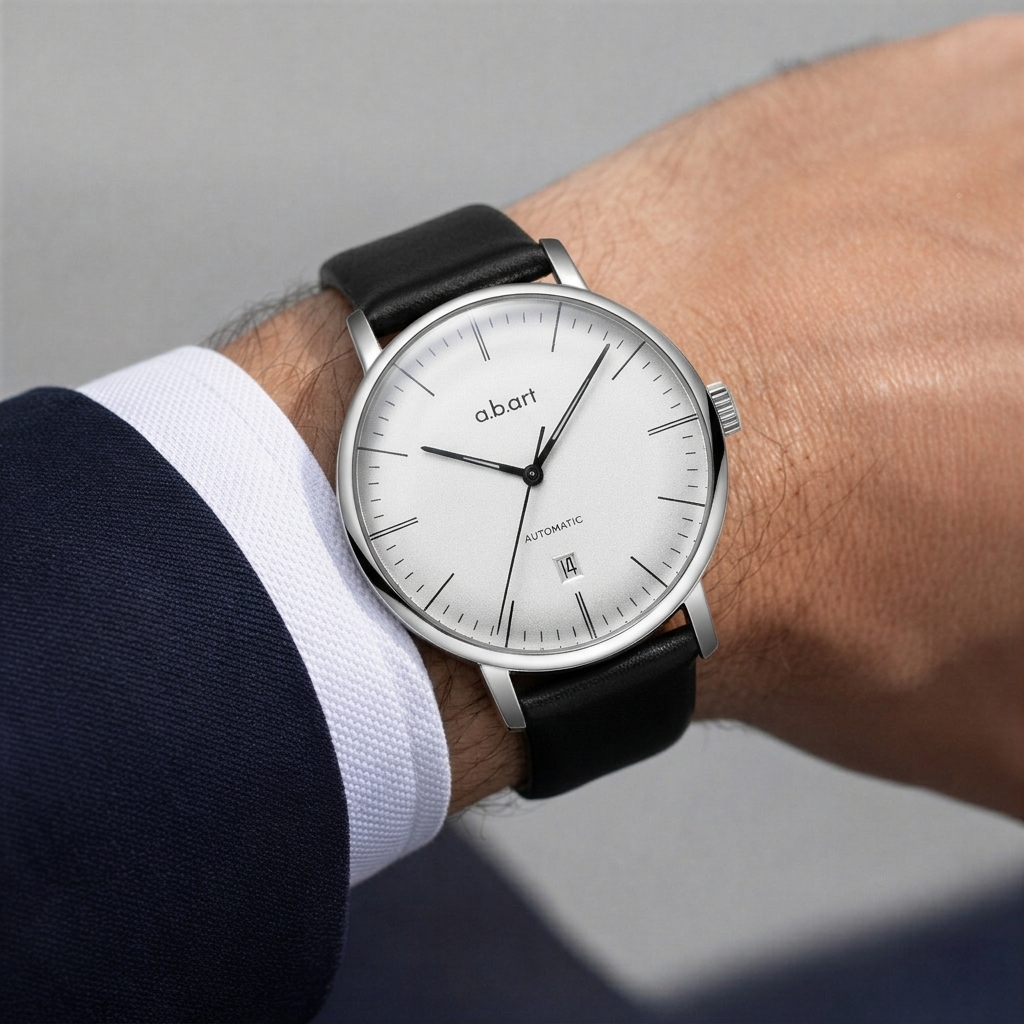 a.b.art watches Facebook ad: Jeder Tag zählt, Design mit Bedeutung