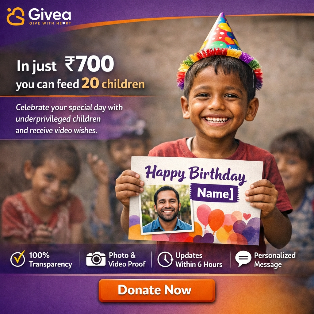 Givea Facebook ad: Celebrate With Purpose