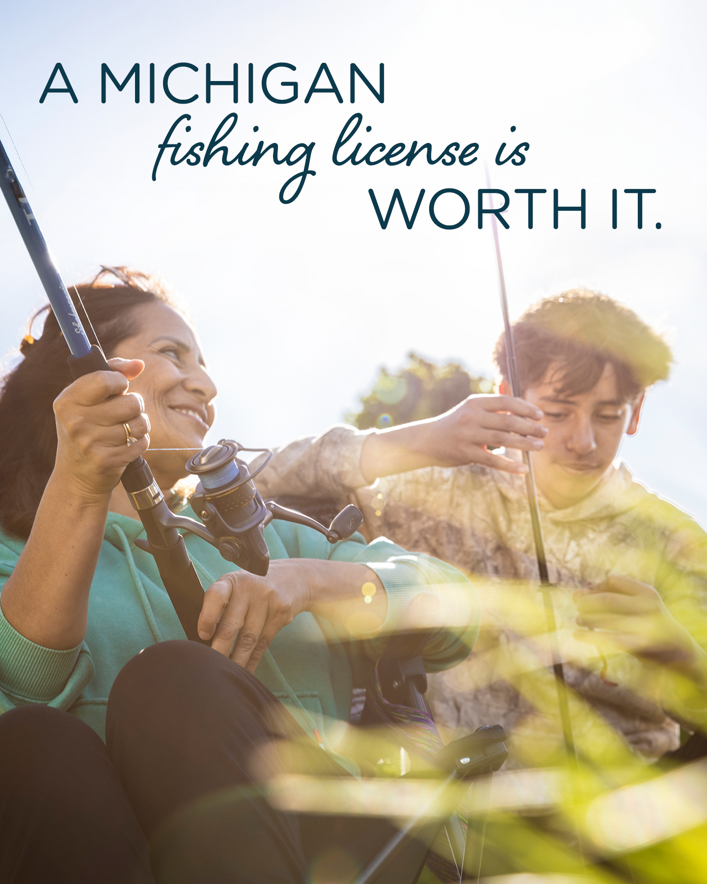 Michigan Department of Natural Resources Facebook ad: Buy a Fishing License