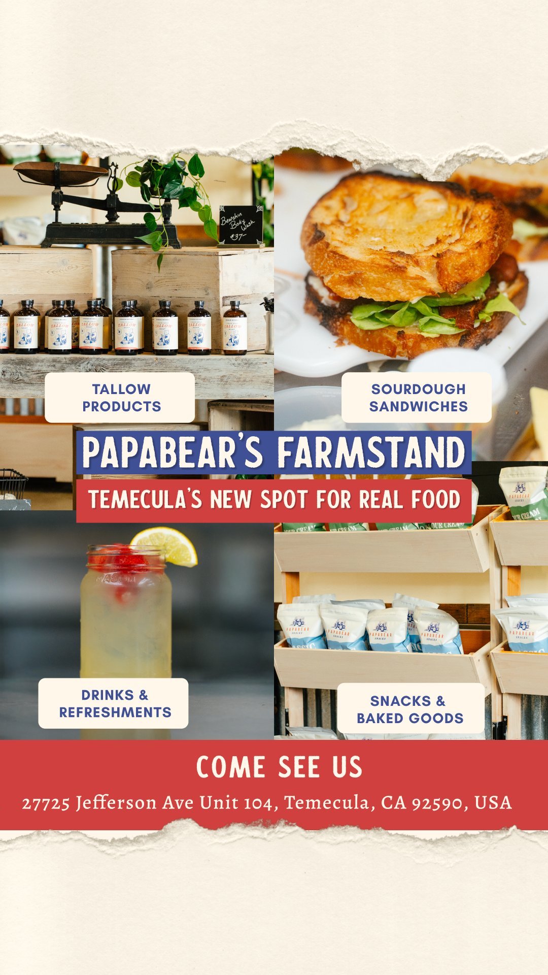 Papabear Naturals Facebook ad