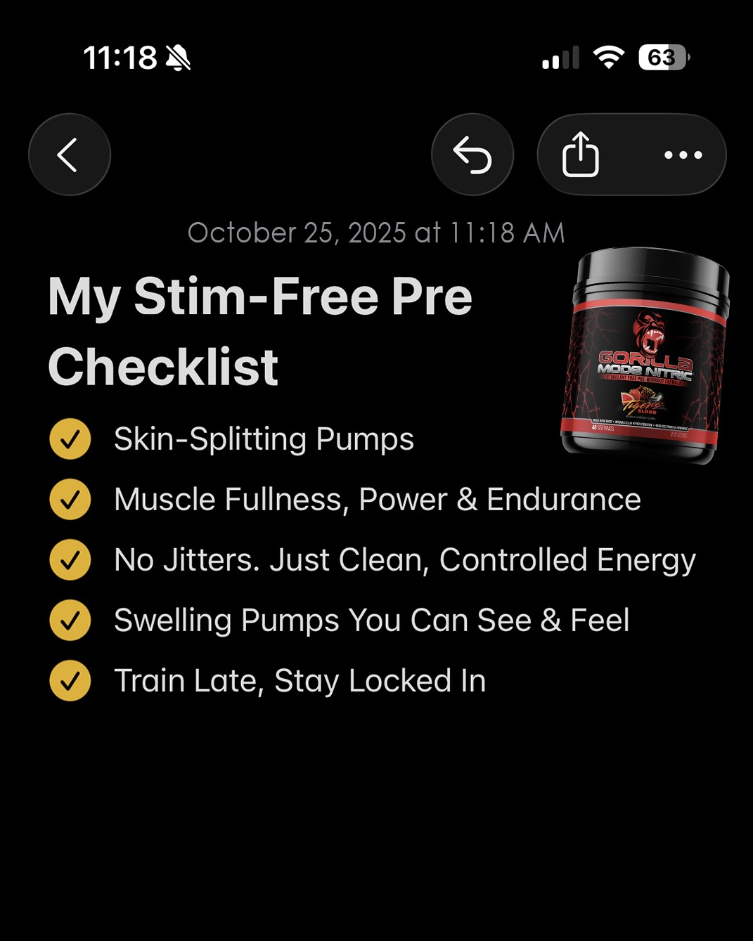 Gorilla Mind Facebook ad