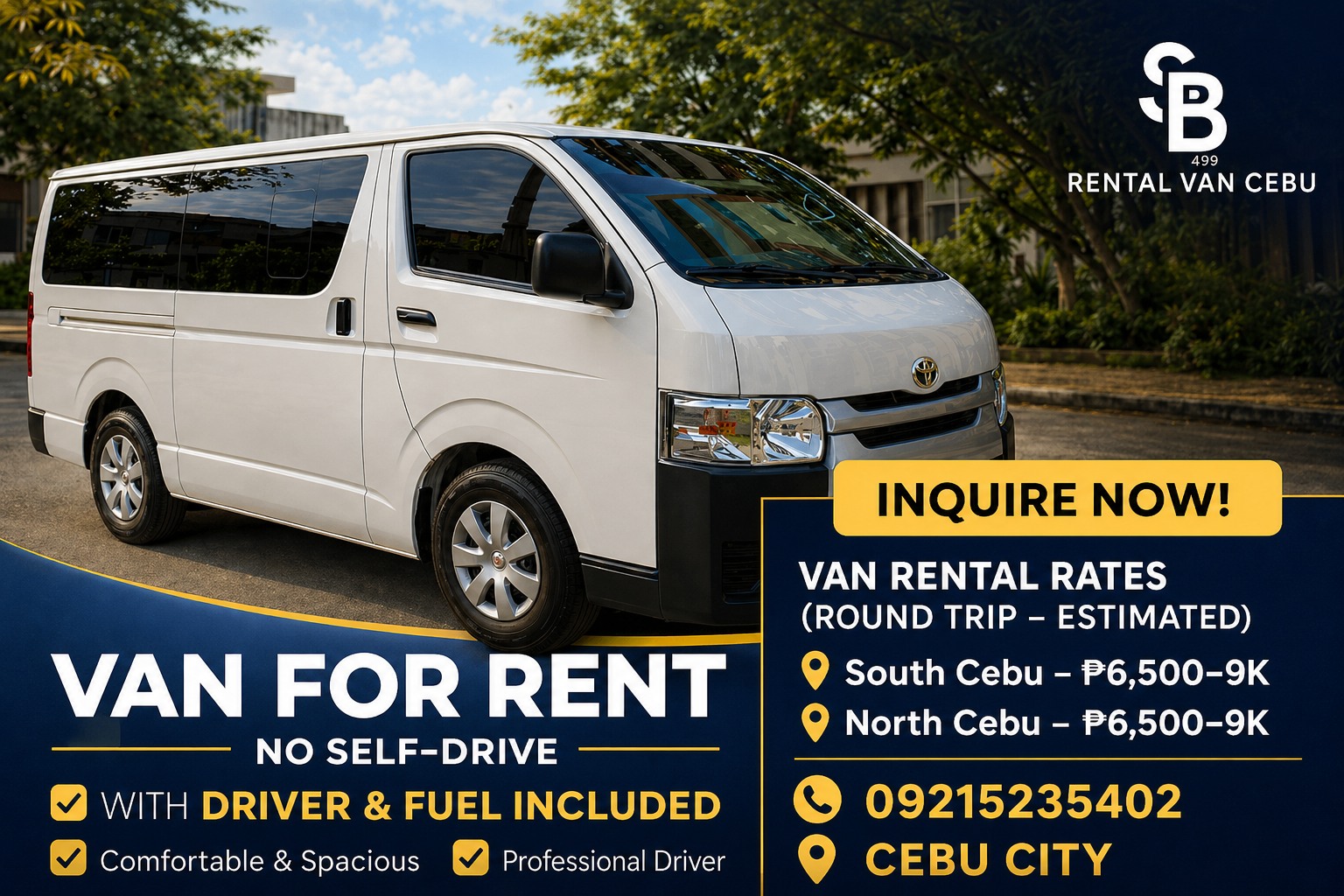SB Rental Van Cebu Facebook ad