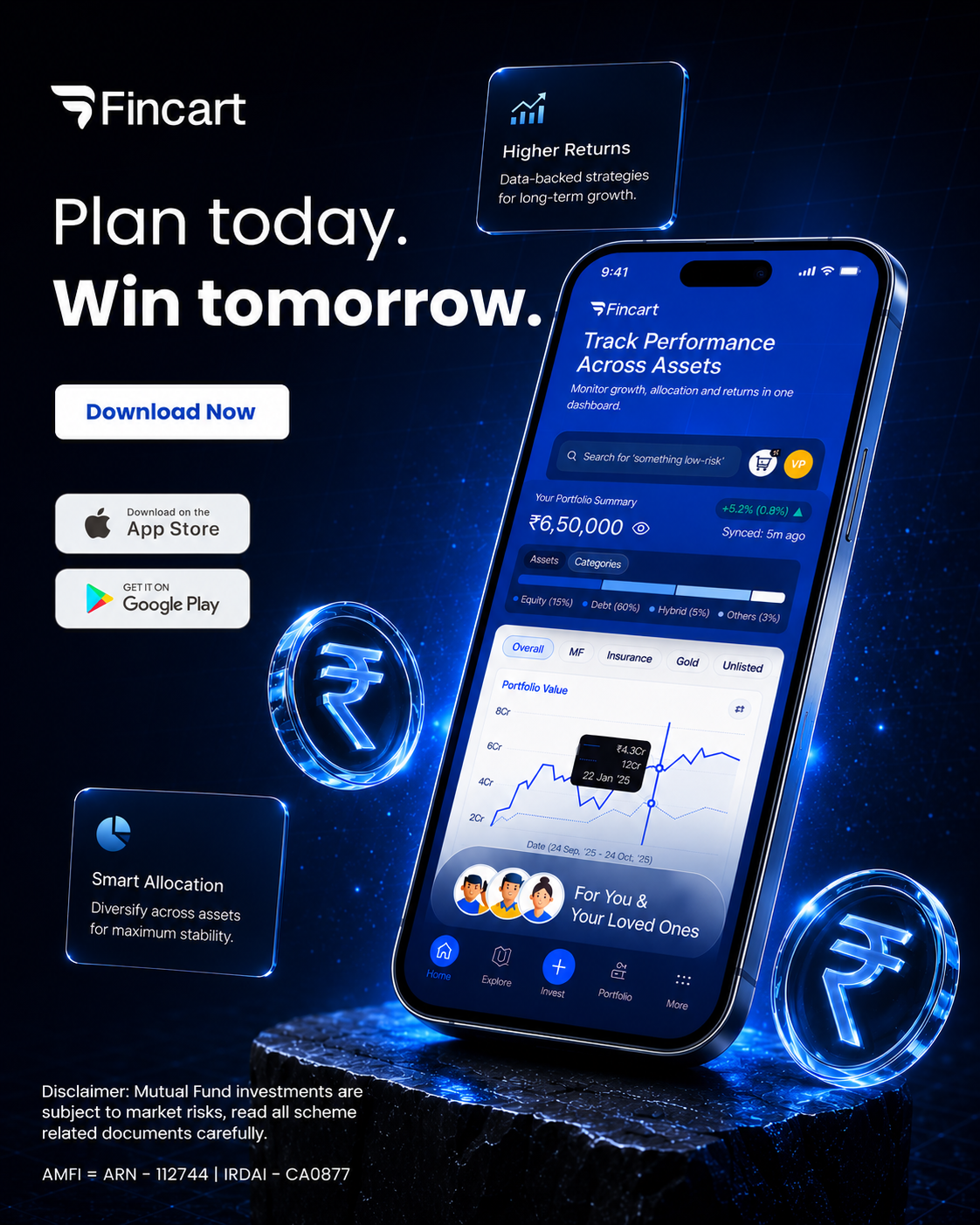 Fincart Finvest Private Limited Facebook ad: Smarter Investing Starts Here