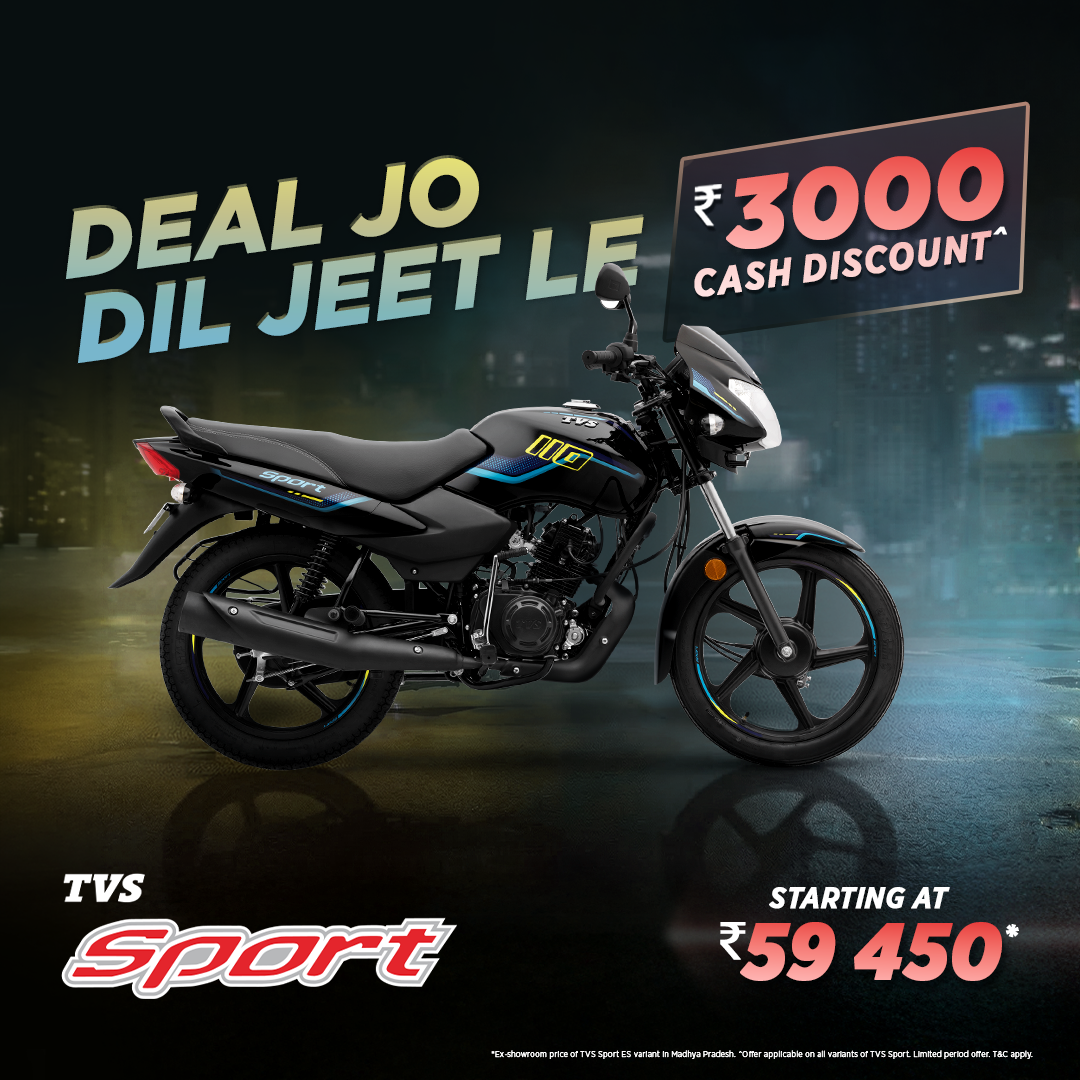 TVS Sport Facebook ad from Mar 19, 2026