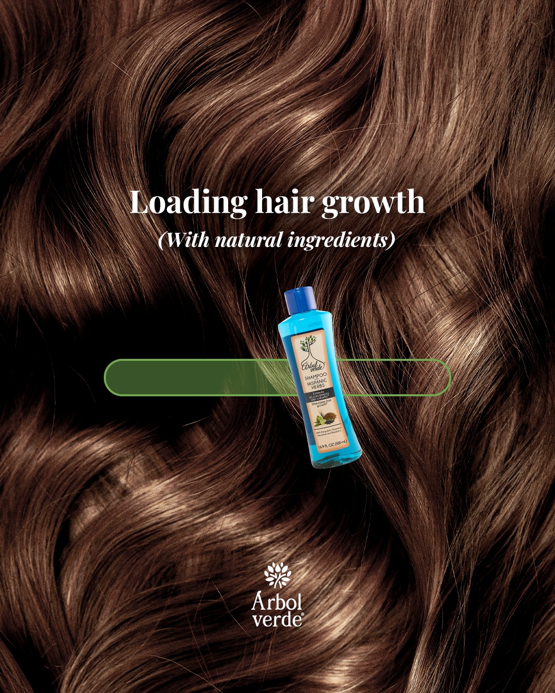 Árbol Verde USA Facebook ad: Ready for longer, healthier hair?