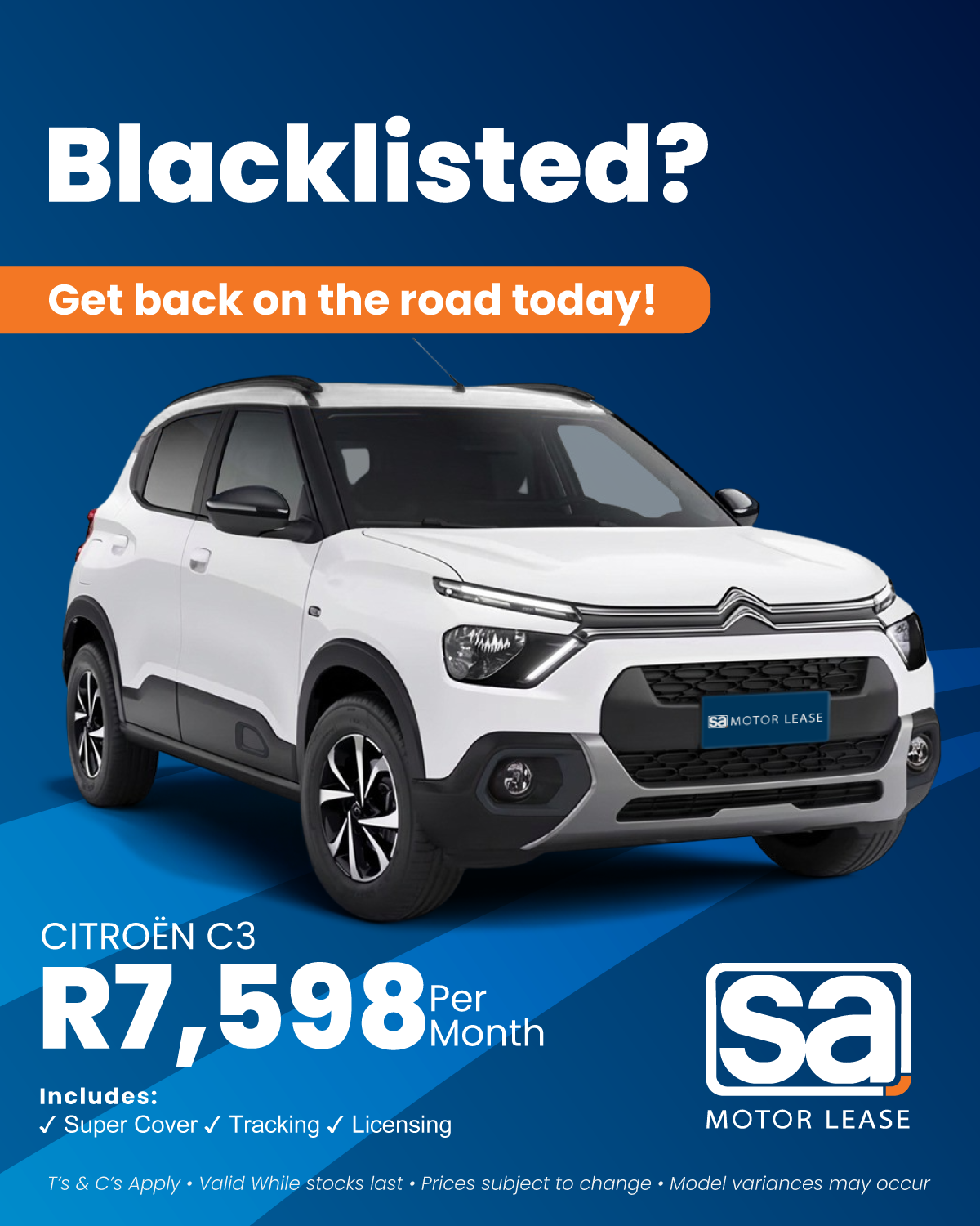 SA Motor Lease Facebook ad: Bad Credit Won’t Hold You Back!