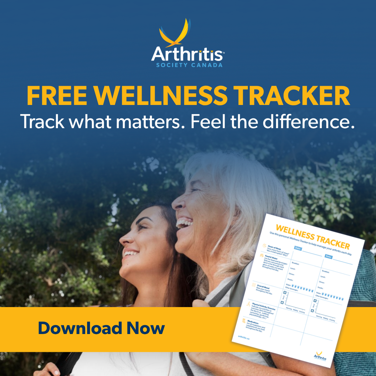 Arthritis Society Canada Facebook ad