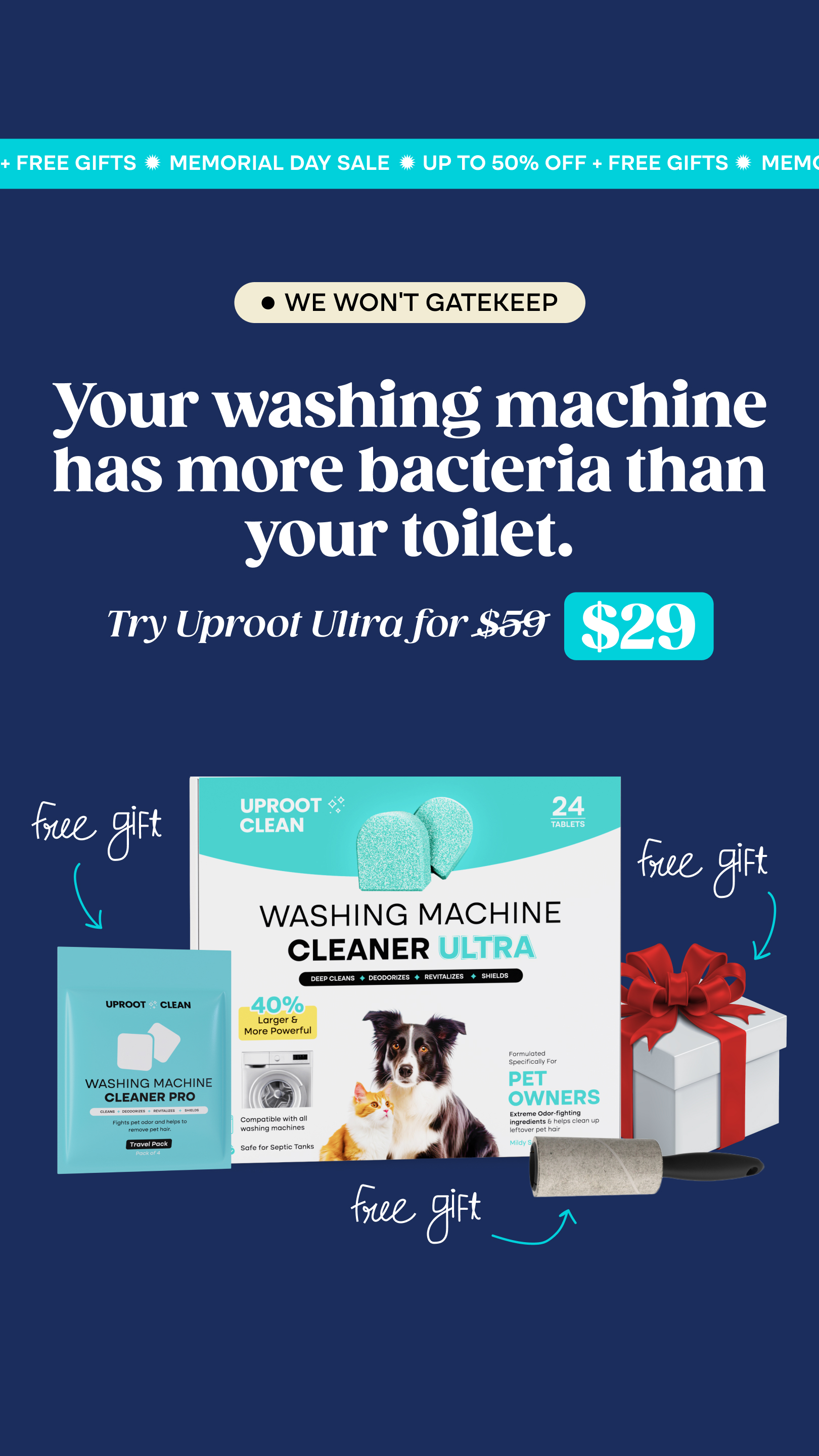 Uproot Clean Facebook ad