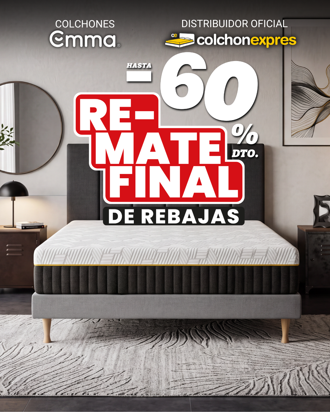 Colchón Exprés Facebook ad: 100 NOCHES DE PRUEBA
