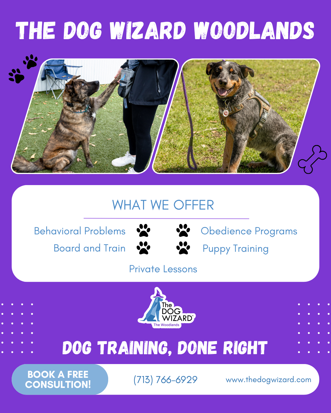 The Dog Wizard Facebook ad