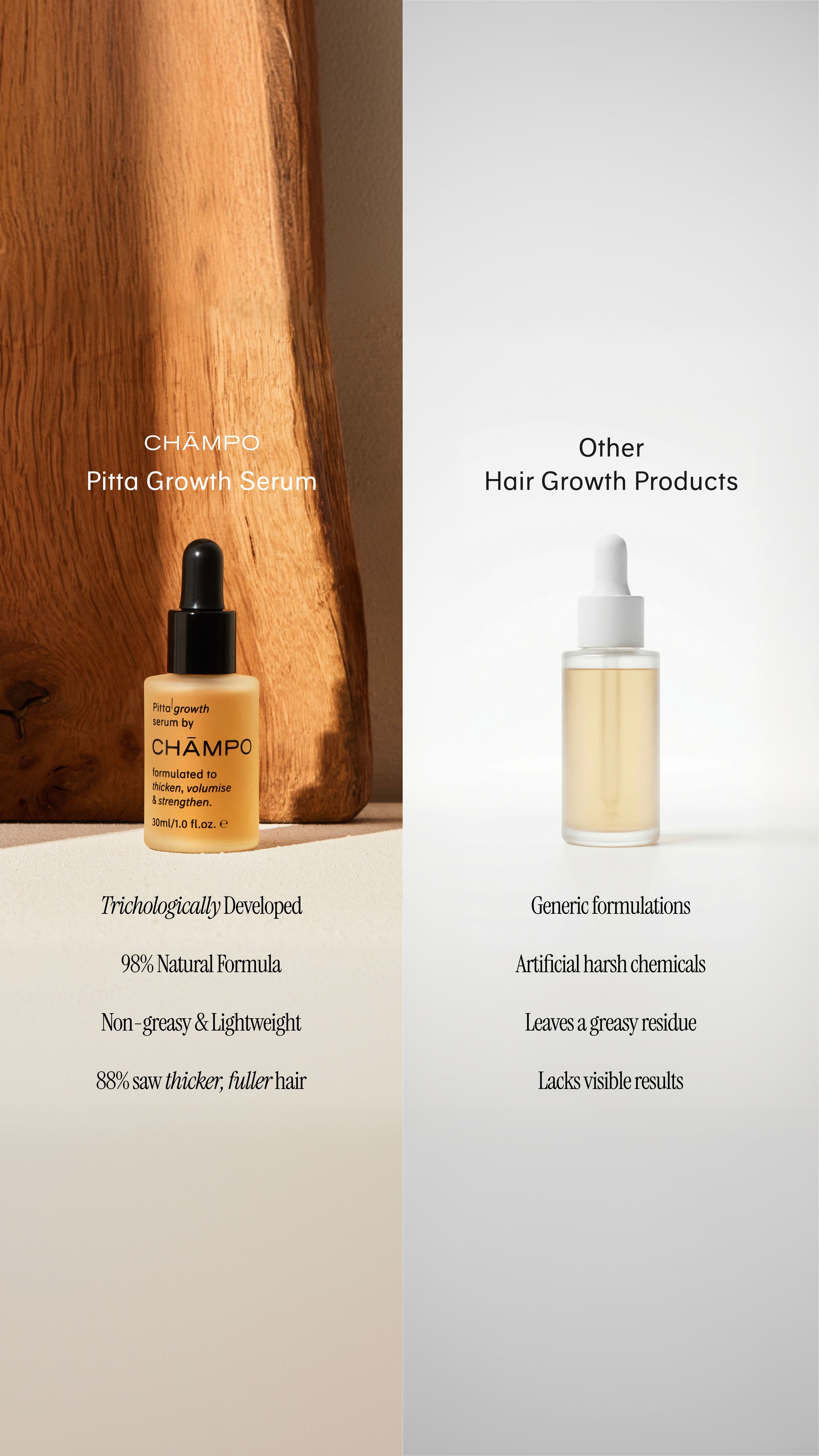 Chāmpo Haircare Facebook ad