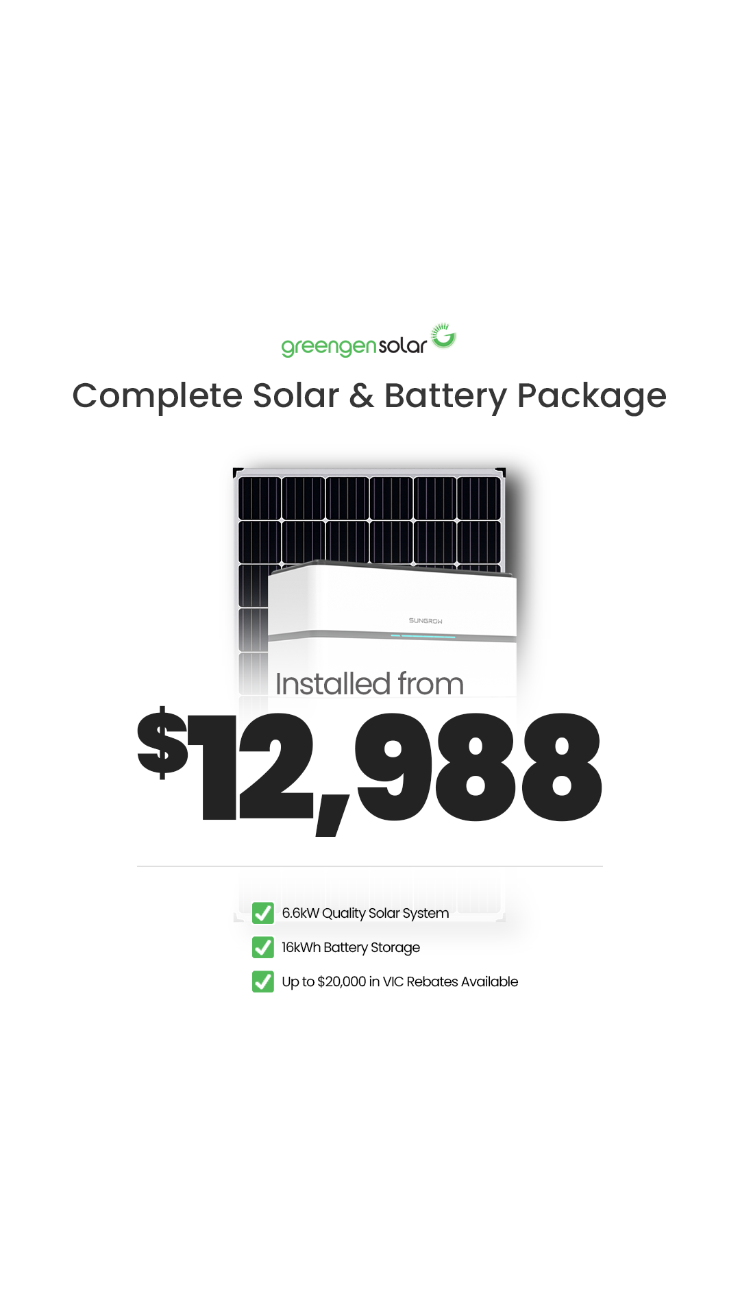 GreenGEN Solar Facebook ad from May 7, 2026