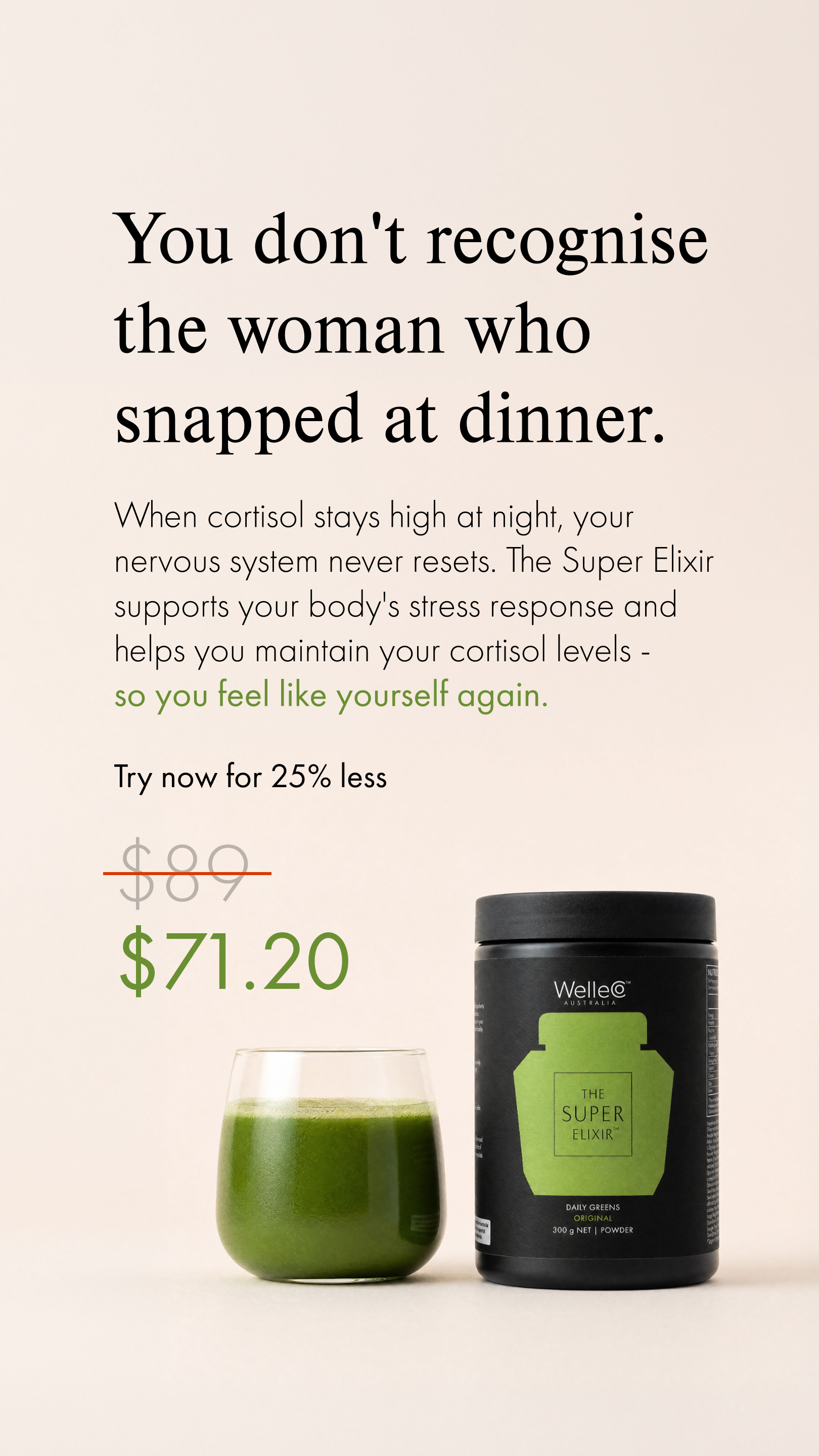 WelleCo Facebook ad