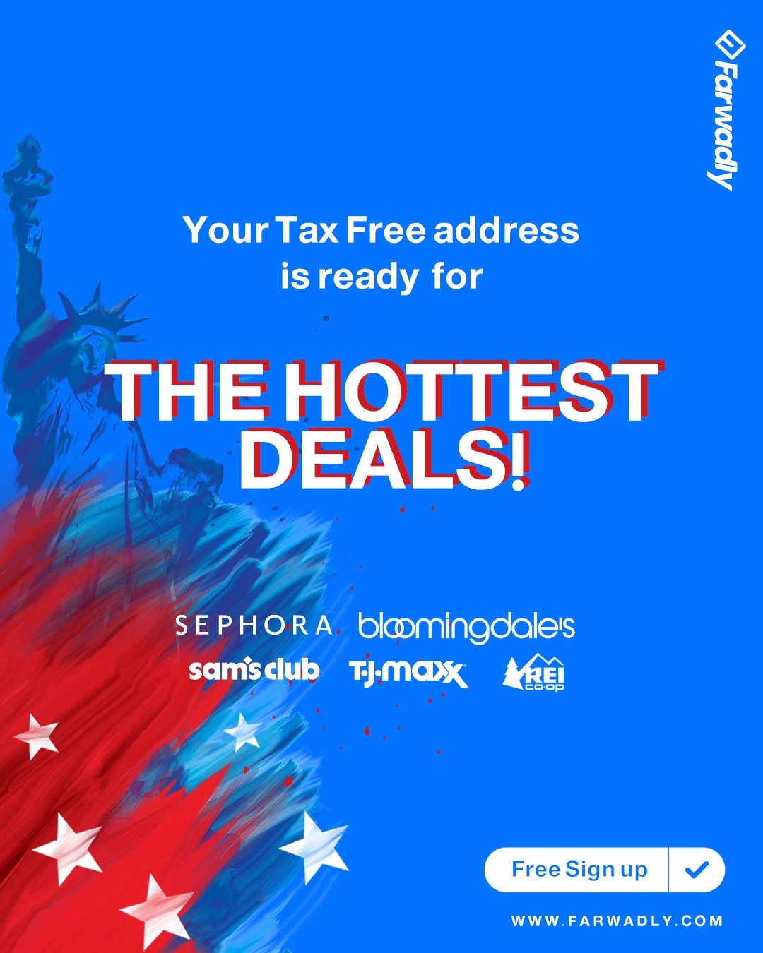 Farwadly Facebook ad: The hottest 4th of July US deals are…