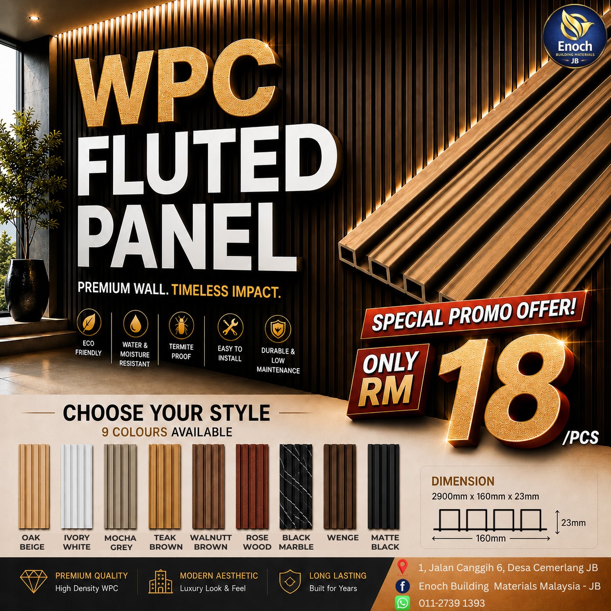 Enoch Building Materials Malaysia - JB Facebook ad