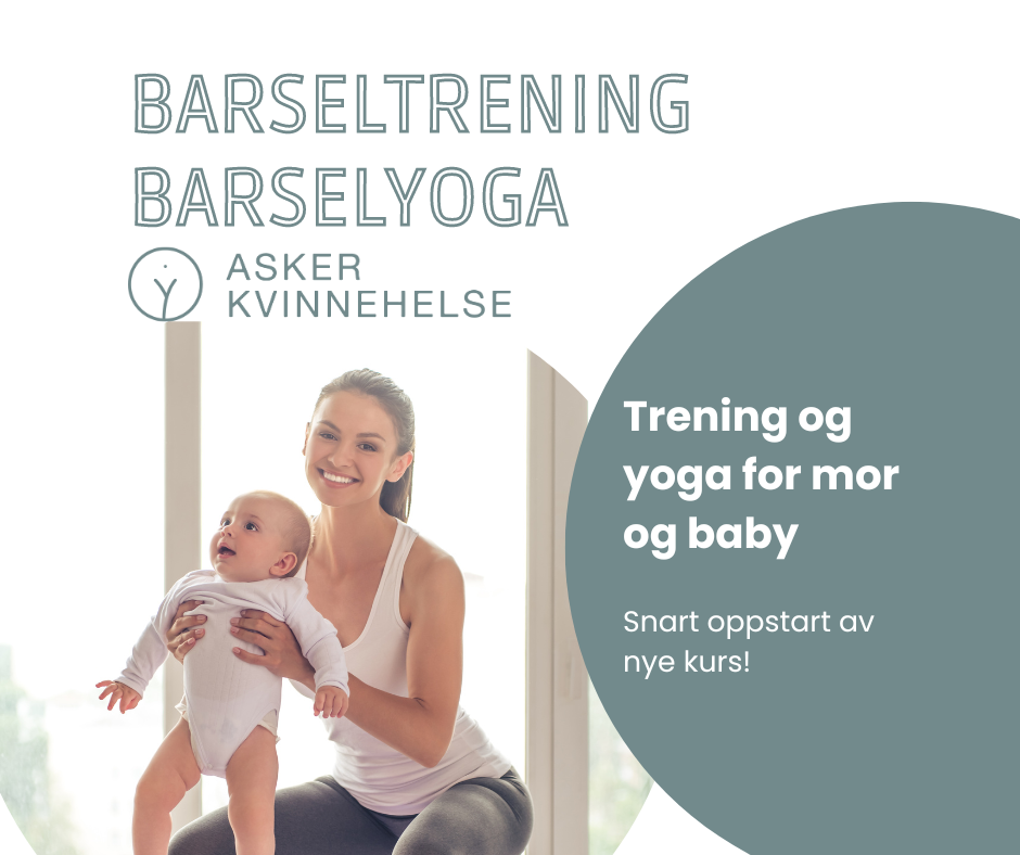 Asker Kvinnehelse Facebook ad: Mor & baby trening & yoga