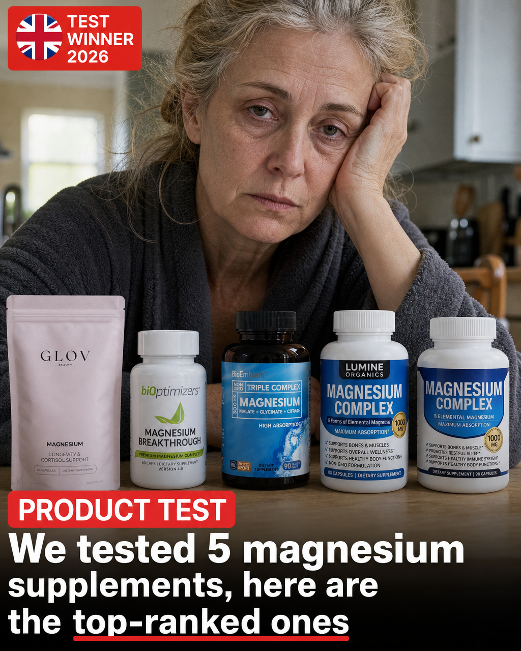 Her Wellness Daily Facebook ad: Top 5 Magnesium