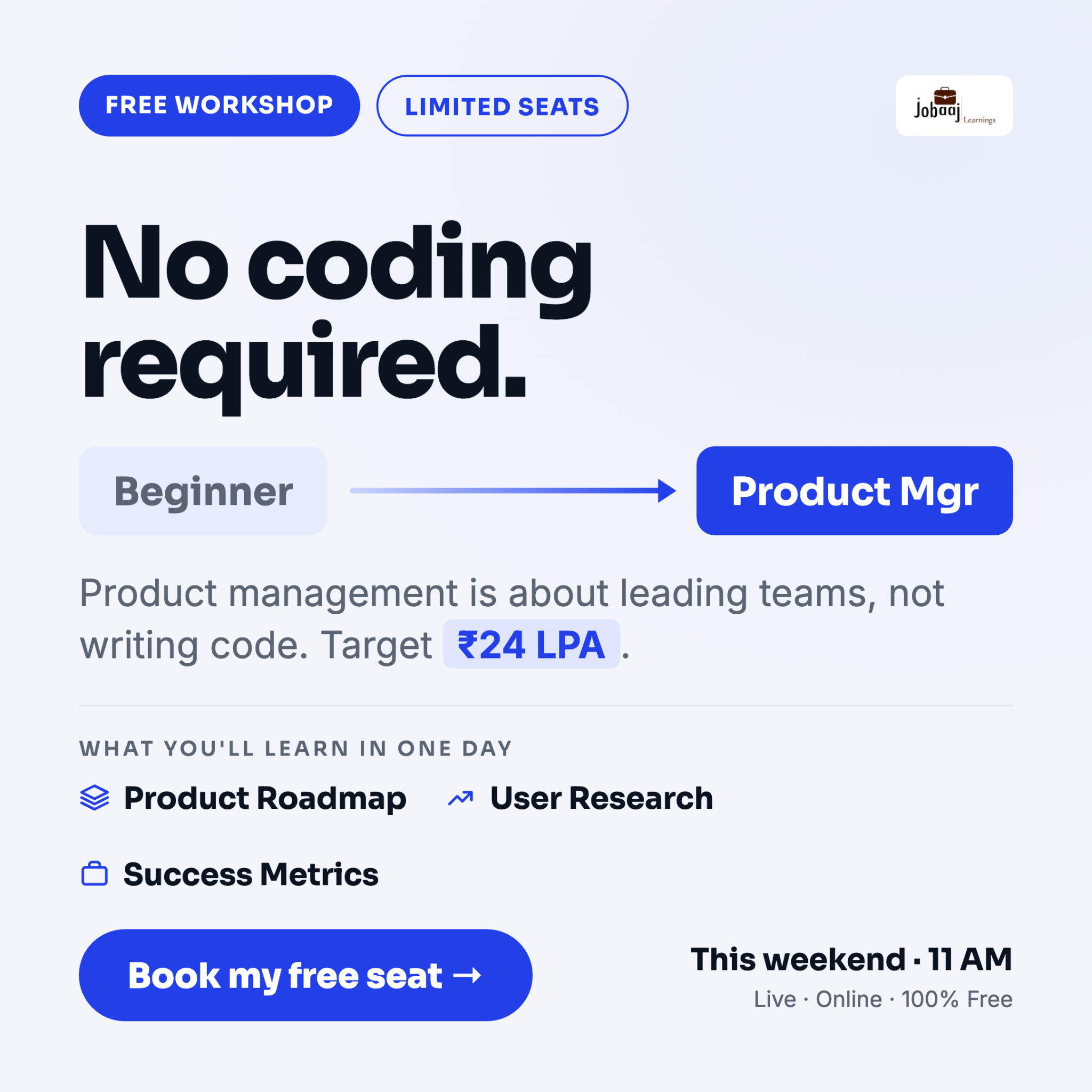 Jobaaj.com Facebook ad